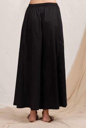 Black Cotton Palazzos